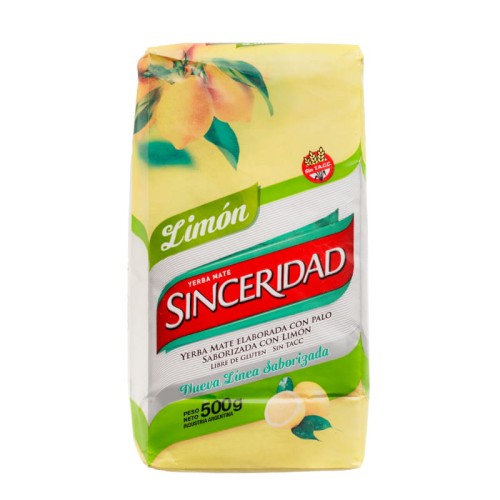Yerba Mate Sinceridad Limon 500g