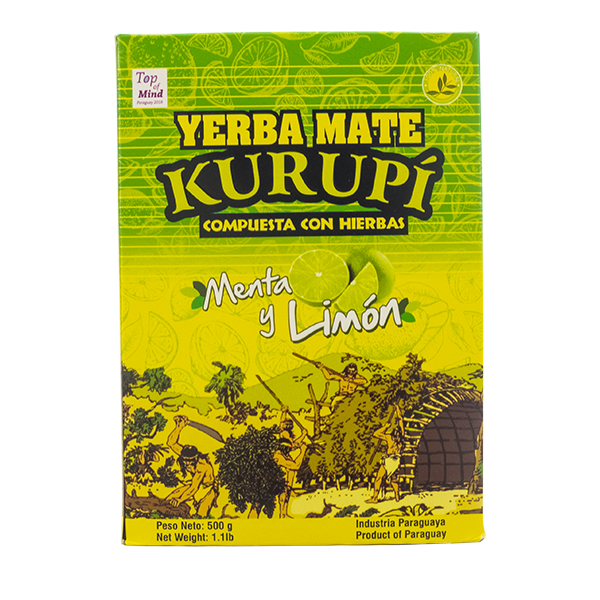 Yerba mate Kurupi Menta y Limon 500g