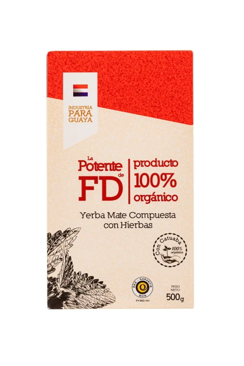 Yerba mate La Potente Bio z catuabą 500g - porzednia wersja opakowania