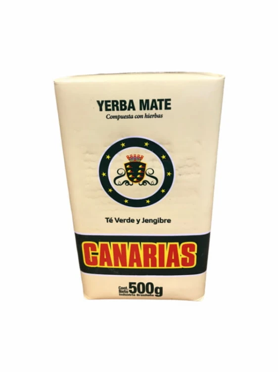 Yerba mate Canarias Te Verde y Jengibre 500g