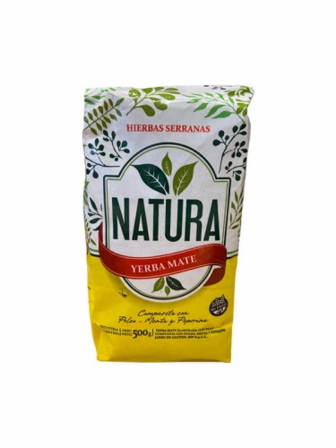 Yerba Mate Natura Hierbas Serranas 500g