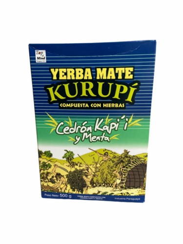 Yerba mate Kurupi Cedron Kapi y Menta 500g