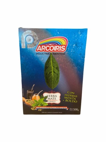 Yerba mate Arcoiris Menta y Boldo 500g
