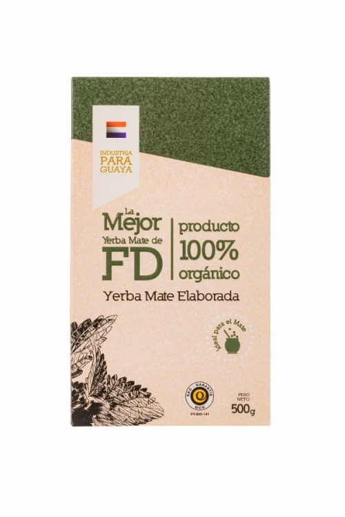 Yerba mate Fede Rico la Mejor bio 500g - przedostatnia wersja opakowania