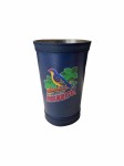 Guampa metalowa Pajarito granatowa 200 ml