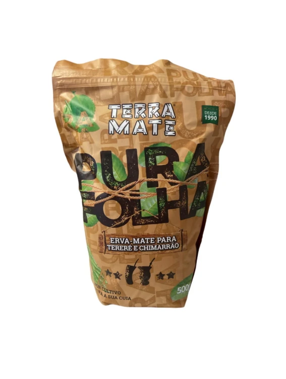 Yerba mate Terra mate Pura Folha Tradional 500g Doypack