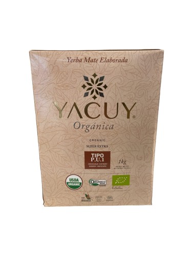 Yerba mate Yacuy Super Extra Tipo PU-1 Organic 1kg