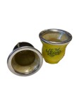 Matero szklane Kraus w obiciu z ekoskóry 190 ml