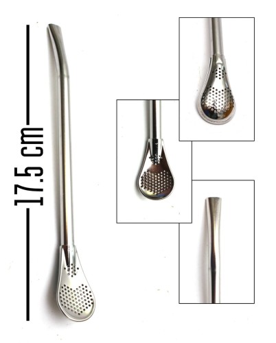Bombilla La Mulata Al 221 smukła 17,5 cm