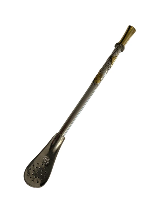 Bombilla Alpaca Martin Fierro Cuchara 18cm - model 2