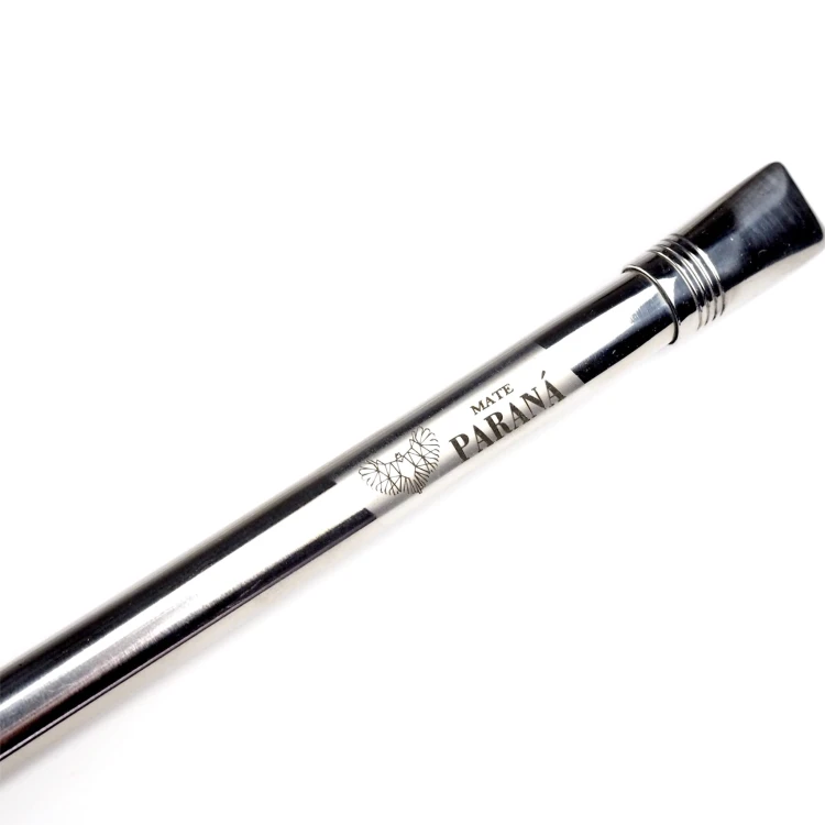 Bombilla Mate Parana "Pera" 23 cm INOX - zbliżenie na ustnik