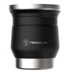Cuia de Inox "Tupi" Preta Termolar 250 ml