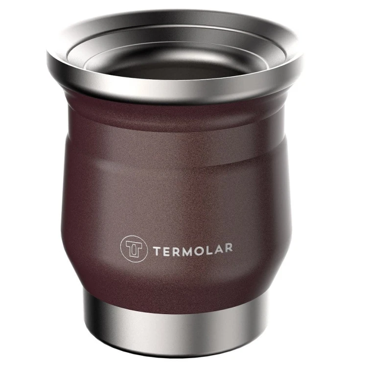 Cuia de Inox "Tupi" Bronze Termolar 250 ml: widok z góry
