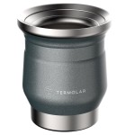 Cuia de Inox "Tupi" Chumbo Termolar 250 ml: widok z góry
