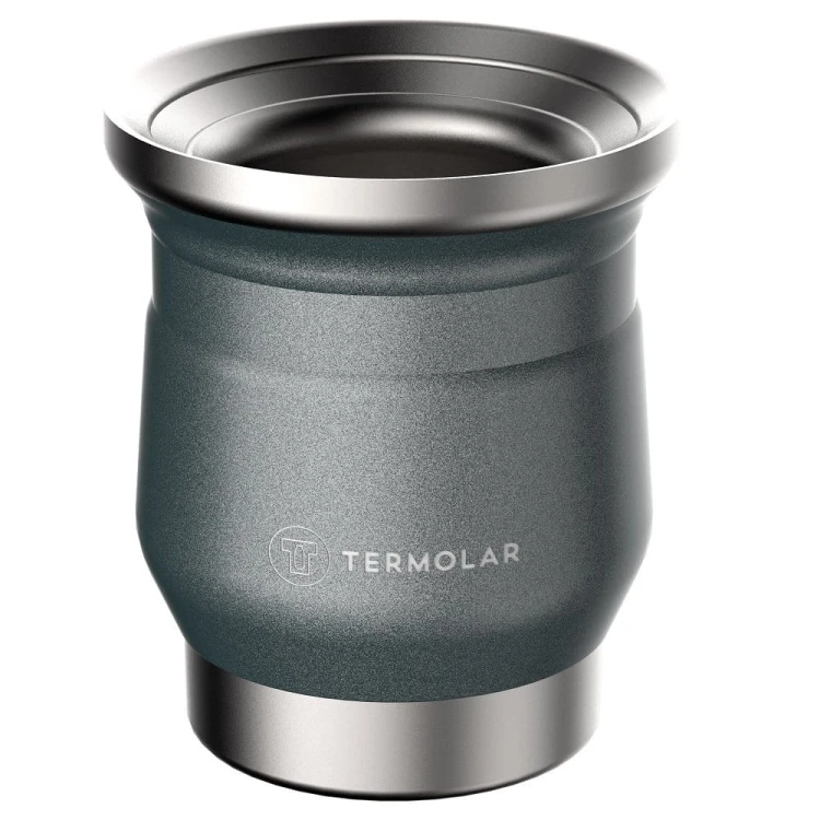 Cuia de Inox "Tupi" Chumbo Termolar 250 ml: widok z góry