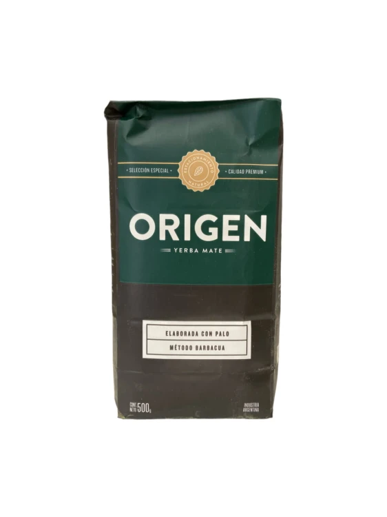 Yerba Mate Origen Barbacua 500g - stary wygląd opakowania