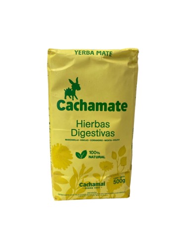 Yerba Mate Cachamate Hierbas Digestivas "Amarillo" 500g