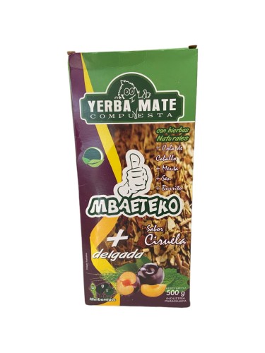 Yerba mate Mbaeteko con hierbas Ciruela (śliwkowa) 500g