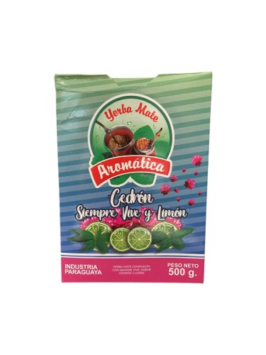 Yerba mate Aromatica Cedron Siempre Vive y Limon 500g
