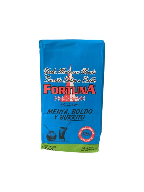 Yerba mate Fortuna Menta Boldo y Burrito 500g
