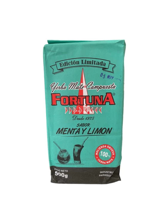 Yerba mate Fortuna Menta y Limon Edicion Limitada 500g