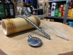 Bombilla (bomba) Bortonaggio 1000 Furos Inox: widok po rozkręceniu, komplet