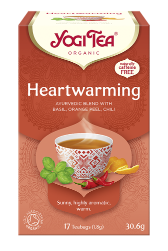 Ajurwedyjska herbatka Heartwarming YogiTea Organic 17x1,8g