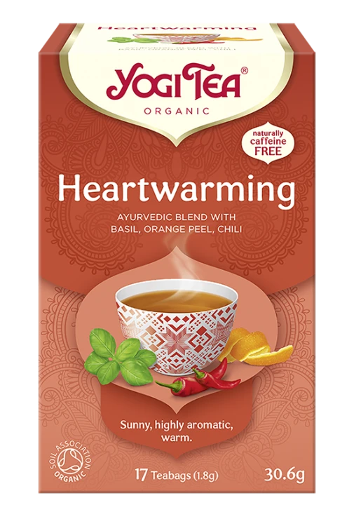 Ajurwedyjska herbatka Heartwarming YogiTea Organic 17x1,8g