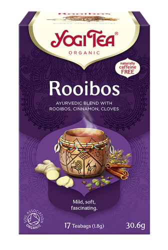 Ajurwedyjska herbatka Rooibos YogiTea Organic 17x1,8g