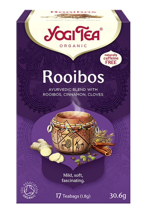 Ajurwedyjska herbatka Rooibos YogiTea Organic 17x1,8g