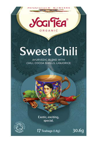 Ajurwedyjska herbatka Sweet Chilli YogiTea Organic 17x1,8g