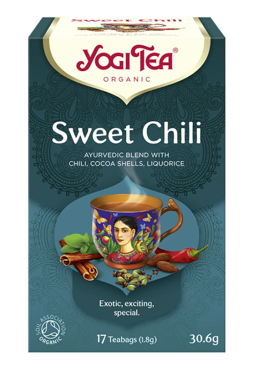 Ajurwedyjska herbatka Sweet Chilli YogiTea Organic 17x1,8g