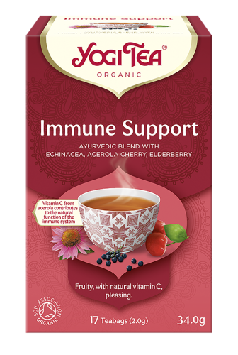 Ajurwedyjska herbatka Immune Support YogiTea Organic 17x2g