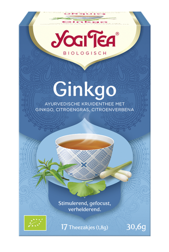 Ajurwedyjska herbatka Ginkgo YogiTea Organic 17x1,8g