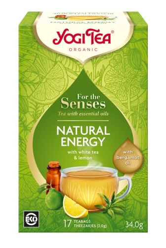 Ajurwedyjska herbatka Natural Energy YogiTea Organic 17x2g