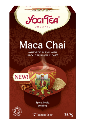 Ajurwedyjska herbatka Maca Chai YogiTea Organic 17x2,1g