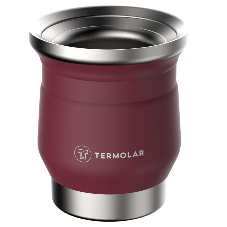 Cuia de Inox "Tupi" Rosa Termolar 250 ml