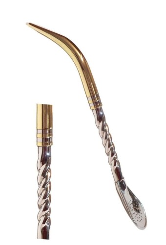 Bombilla La Riojana Pico del loro 17,5 cm INOX
