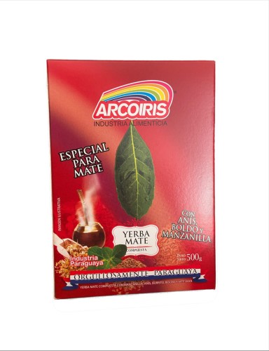 Yerba mate Arcoiris Anis Boldo y Manzanilla 500g