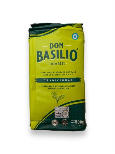 Yerba mate Don Basilio Tradicional 500g