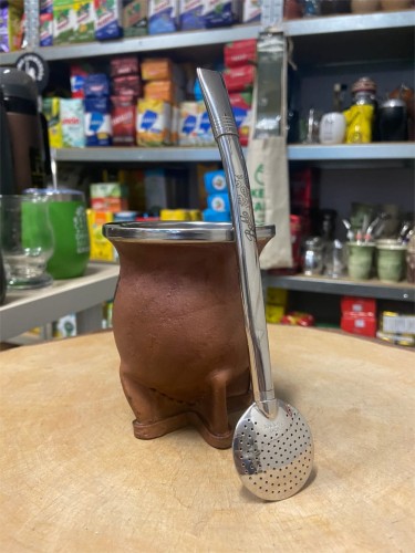 Bombilla (bomba) Baldo INOX z grawerem 19 cm