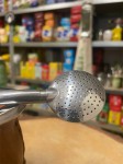 Bombilla (bomba) Baldo INOX z grawerem 19 cm - zbliżenie na filtr