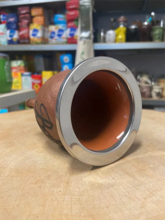 Camionero Ceramico Baldo w skórze 250 ml - widok z góry