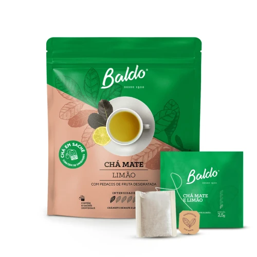 Yerba mate Baldo Cocido Cha Mate Limao 10 x 2,5g