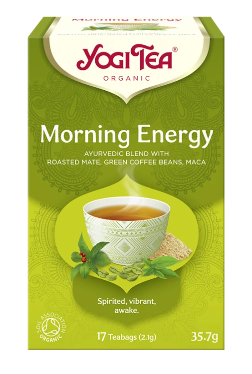 Ajurwedyjska herbatka "Morning Energy" YogiTea Organic 17x2,1g