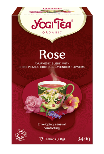 Ajurwedyjska herbatka Rose YogiTea Organic 17x2g