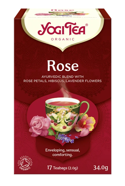 Ajurwedyjska herbatka Rose YogiTea Organic 17x2g