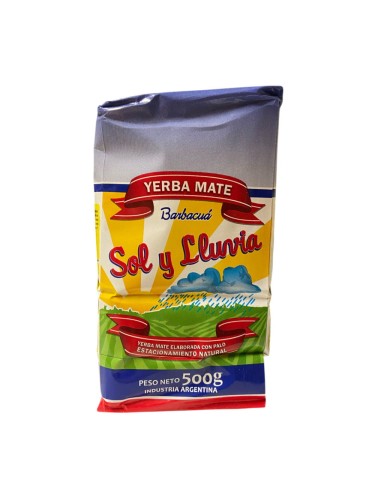 Yerba Mate Sol y Lluvia Barbacua 500g