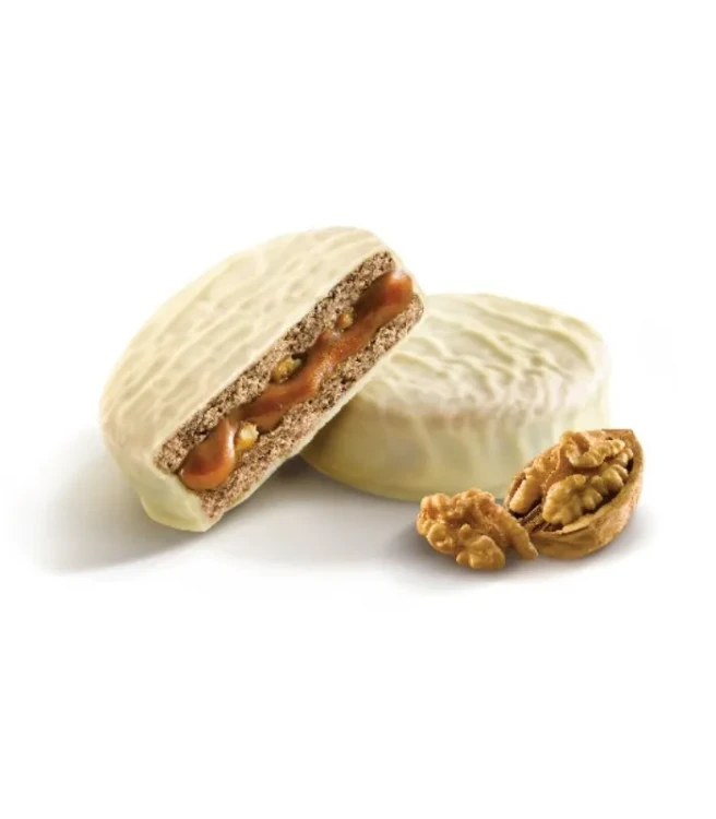 Alfajor Nuez (w białej czekoladzie)
