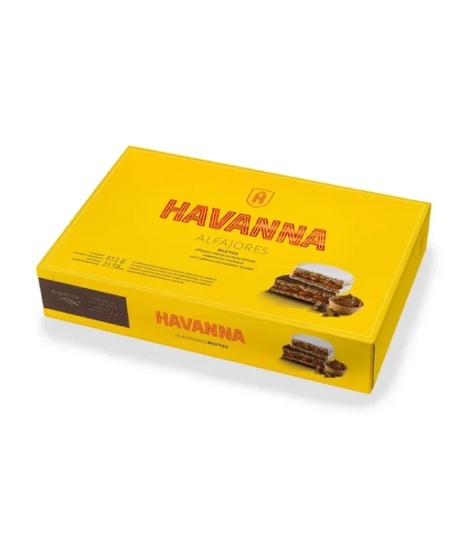 Alfajores Havanna Mixto pudełko 12 sztuk